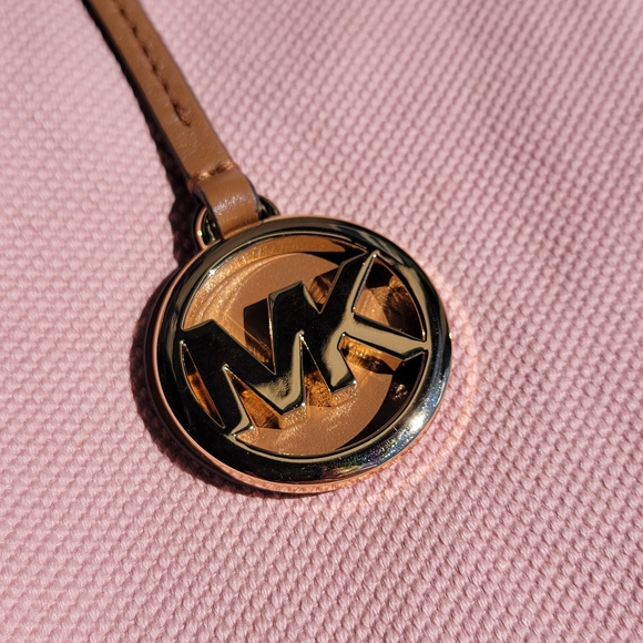 Michael Kors Isla Large Grab Bag Pink Shoulder Bag Smoky Rose Tote Bag - Picture 6 of 16